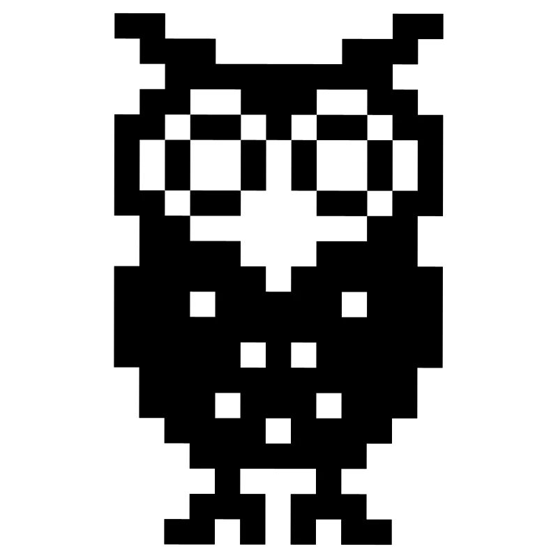 Pixel Eule, Retro Eule, Owl