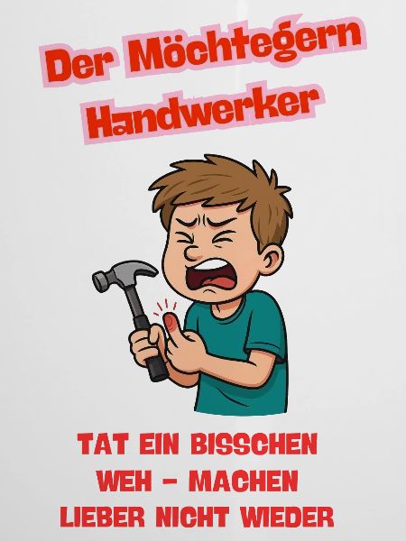 Der Möchtegern Handwerker Illustration 