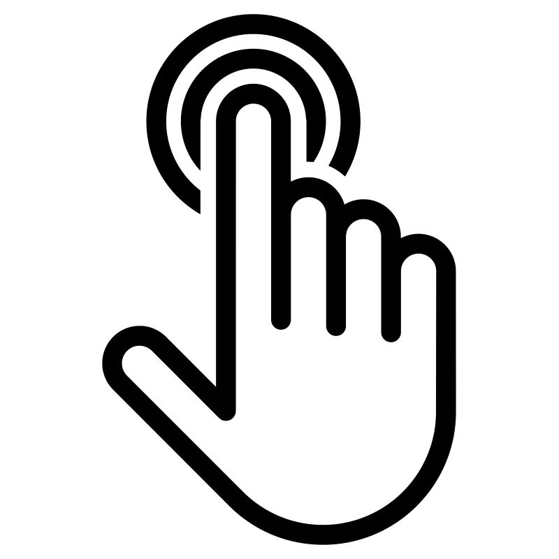 Mouse pointer hand digital