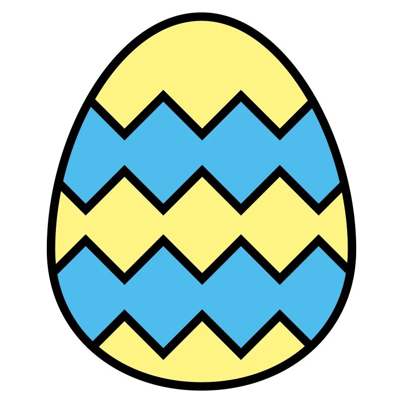 Easter egg jagged