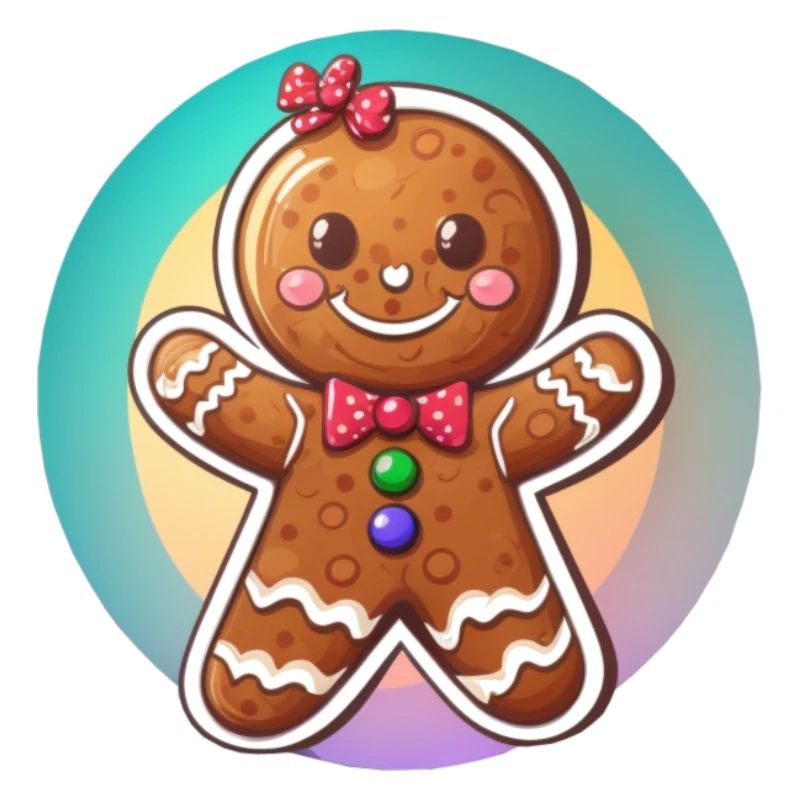 Gingerbread Weihnachtsmaskottchen