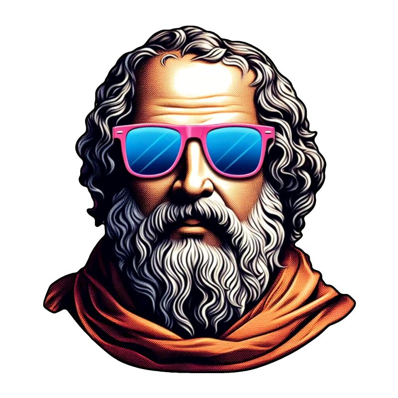 Retro Philosopher Bust