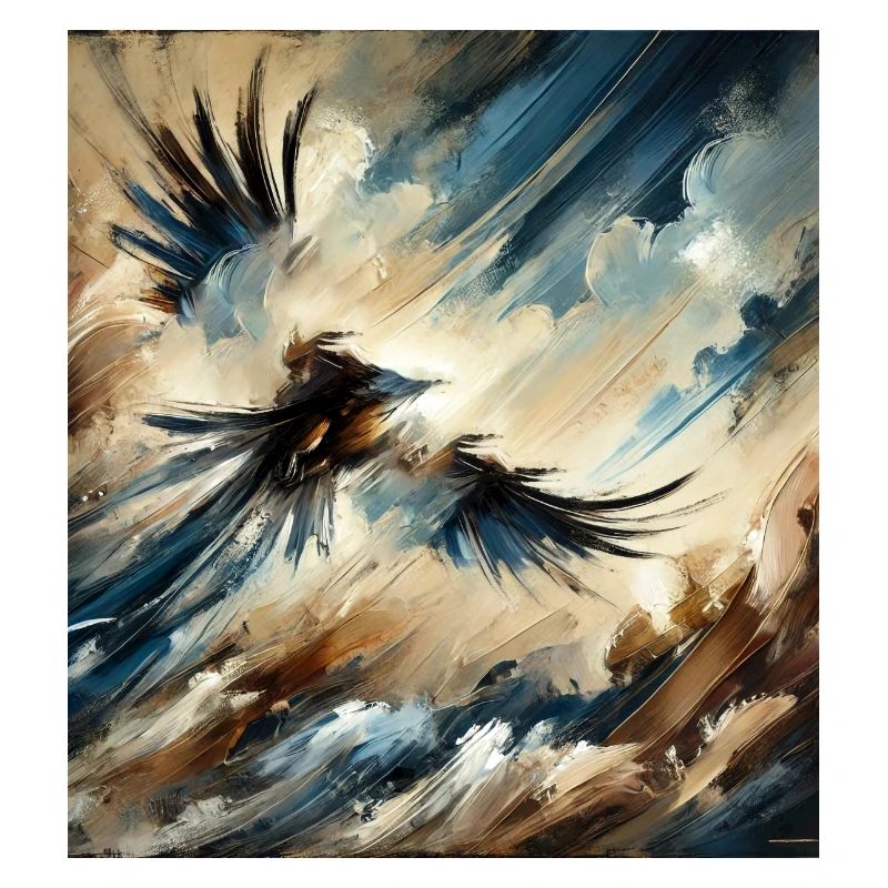 Abstract Eagle Flying