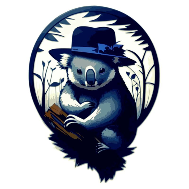 Koala mit Hut