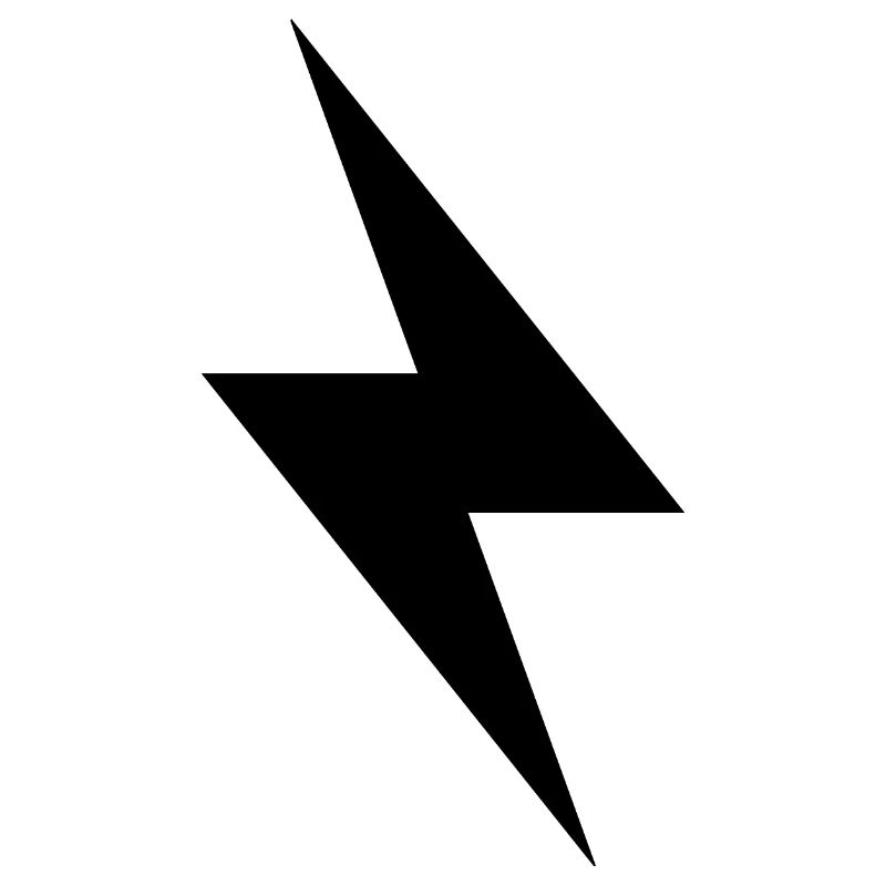 Blitz Design / schwarzer Blitz