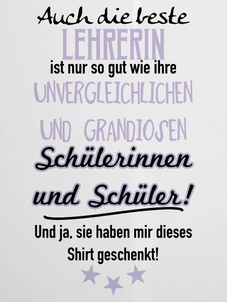 Beste Lehrerin Shirt