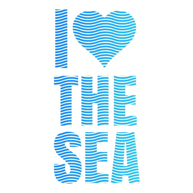 I love the sea waves