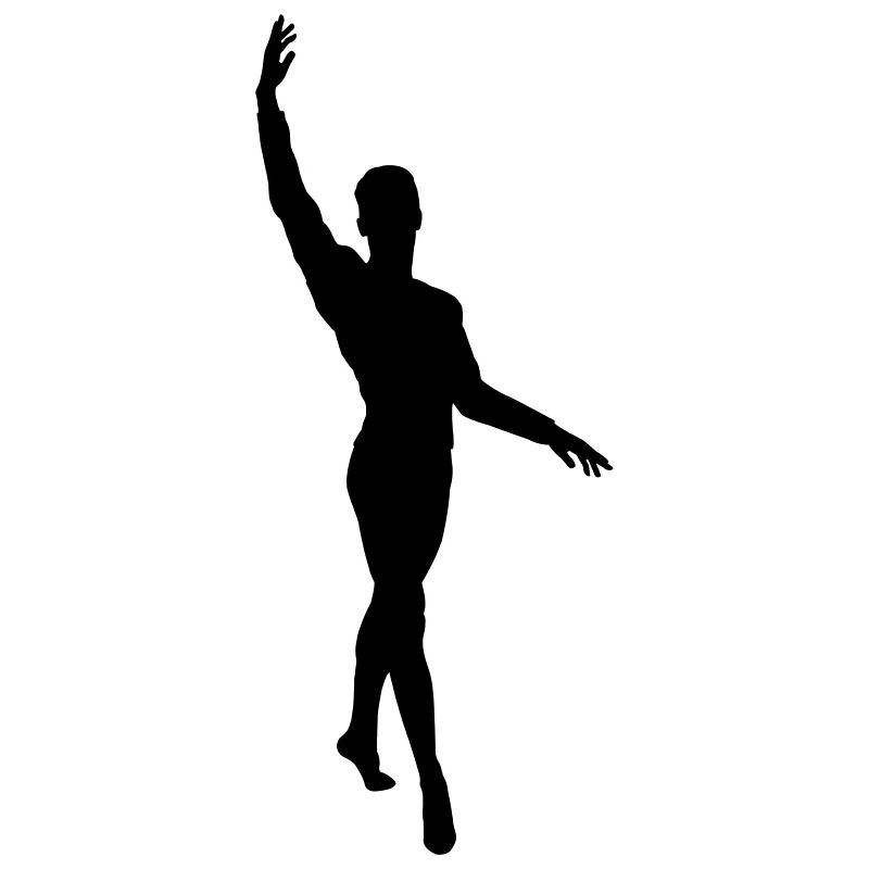 Danseuse de ballet vecteur Silhouette