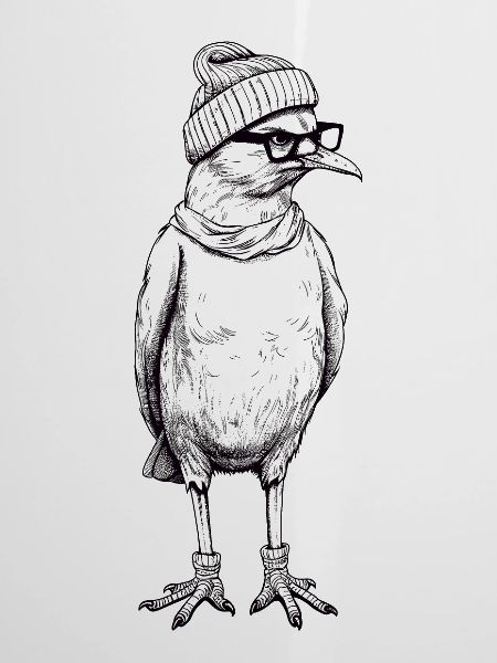 Hipster Möwe