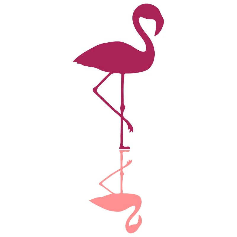 flamingo mirroring water mirrored reflection r