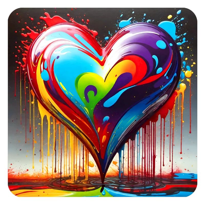 Herz im Graffiti Style
