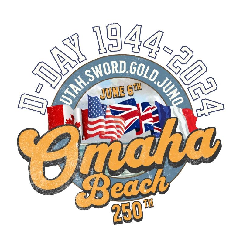 Omaha Beach 250th anniversary back