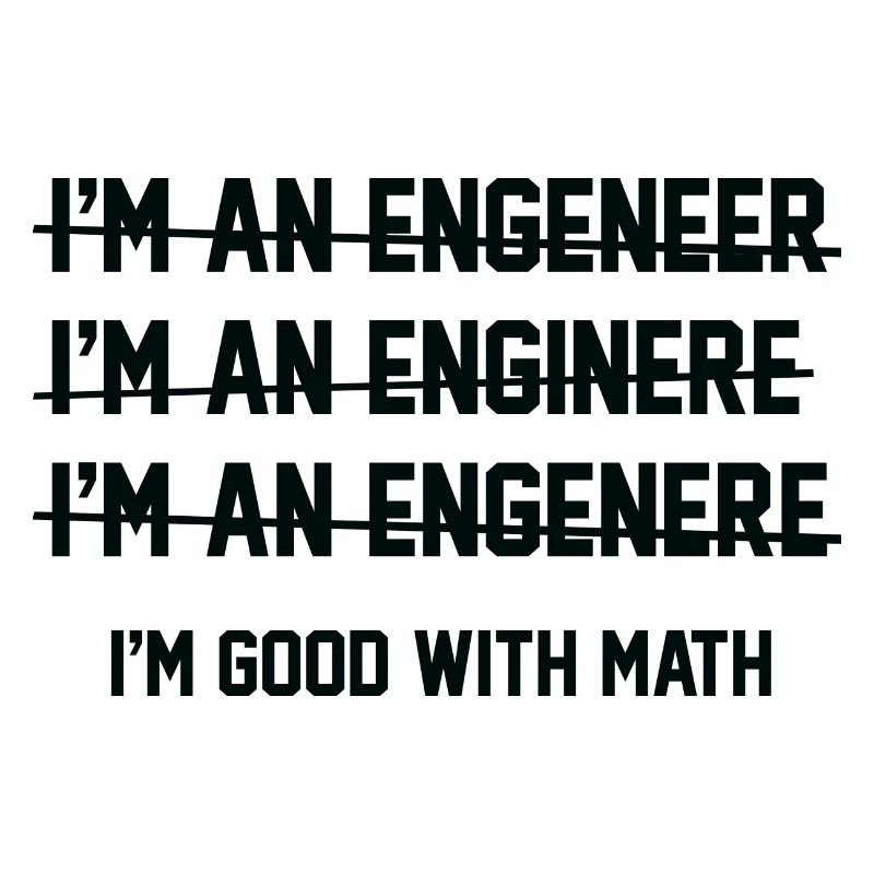 I'm Good With Math I'm An Engineer