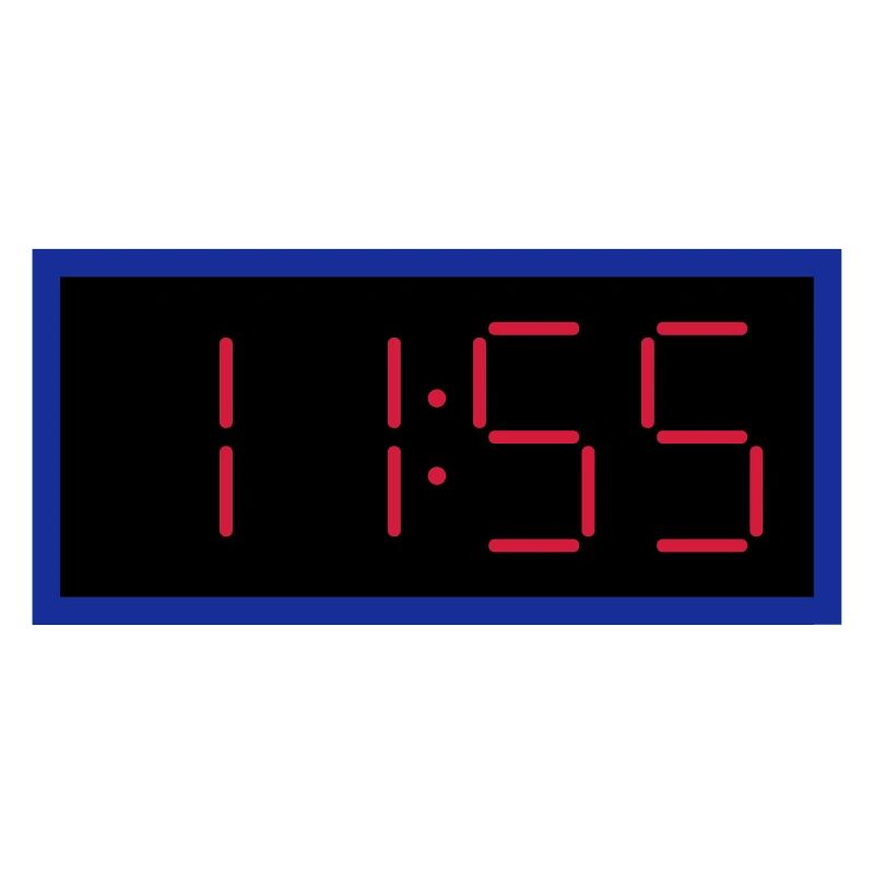 ★ design colors changeable ★ digital clock 11:55 clock