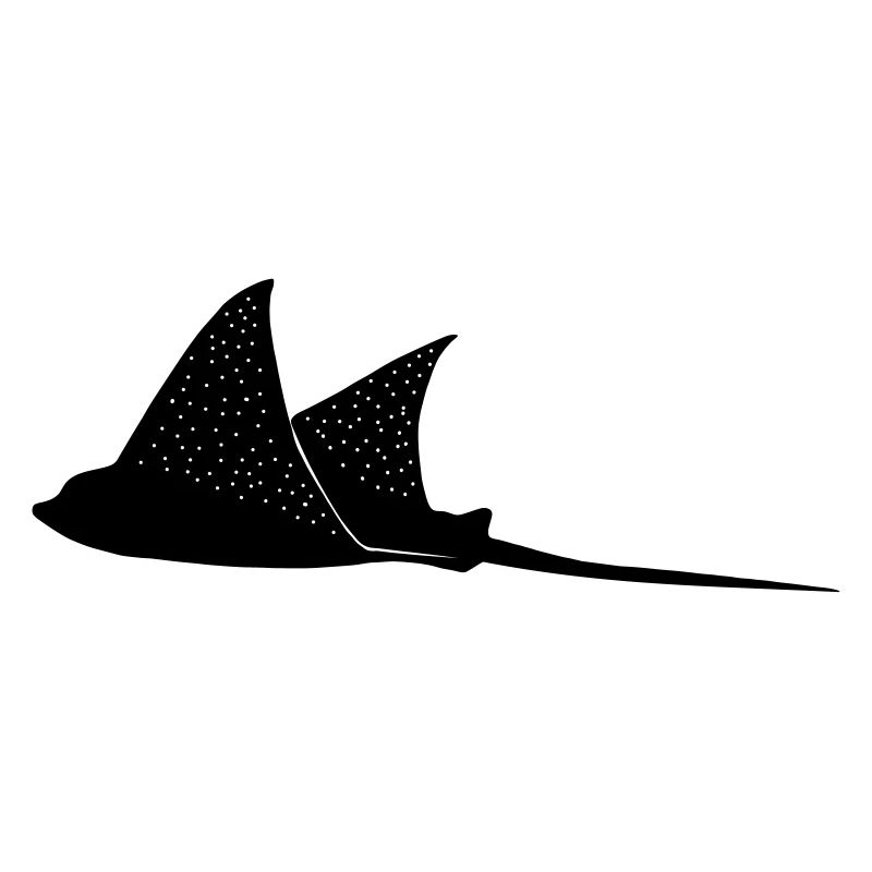 Eagle rays in flight mode