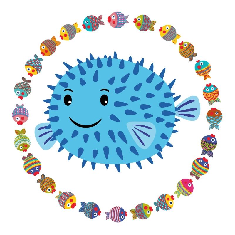 Funny pufferfish