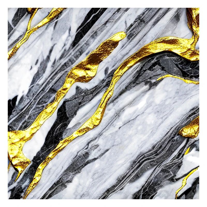 Marble gold structure