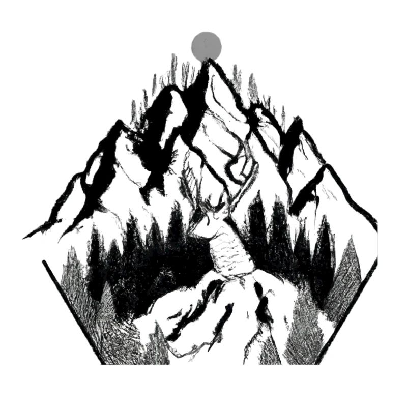 Mountain Deer Ink