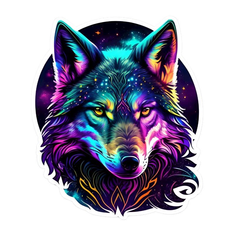 Psychedelic Wolf