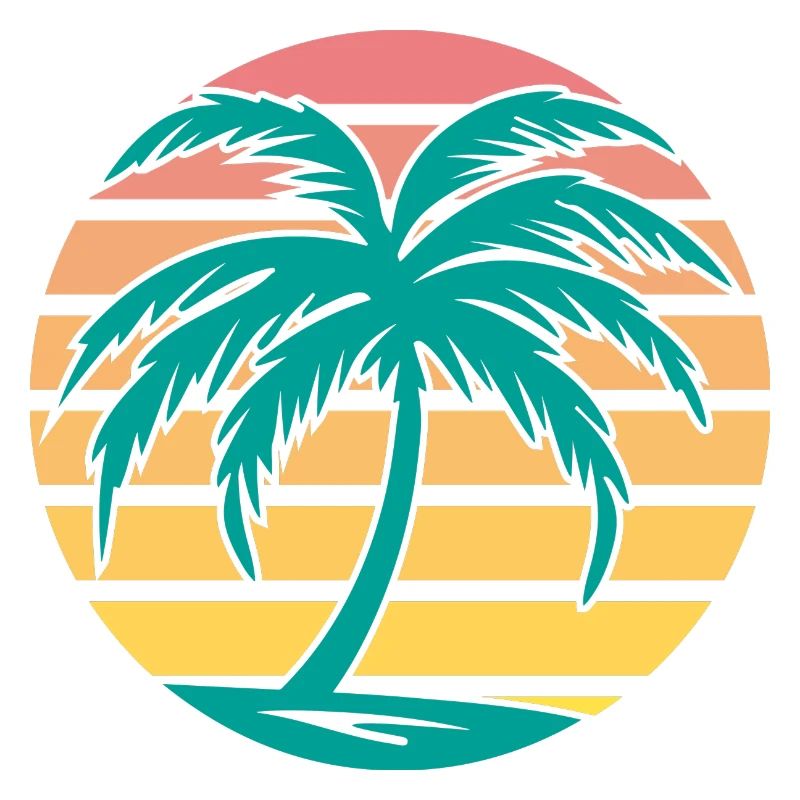 Retro Palm Tree