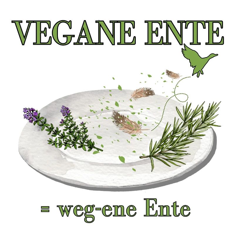 Vegane Ente - oder eher weg-ene Ente Satire