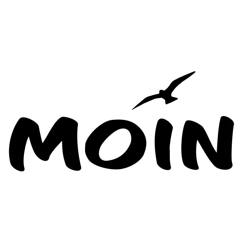 Moin mit Möwe weiß