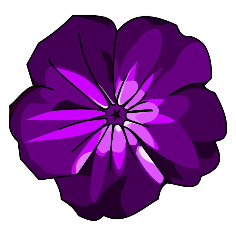 Fleur pourpre à floraison