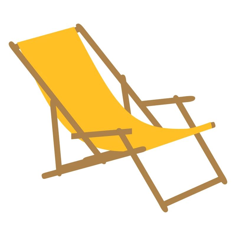 Chaise ensoleillée Plage Vacances d’été