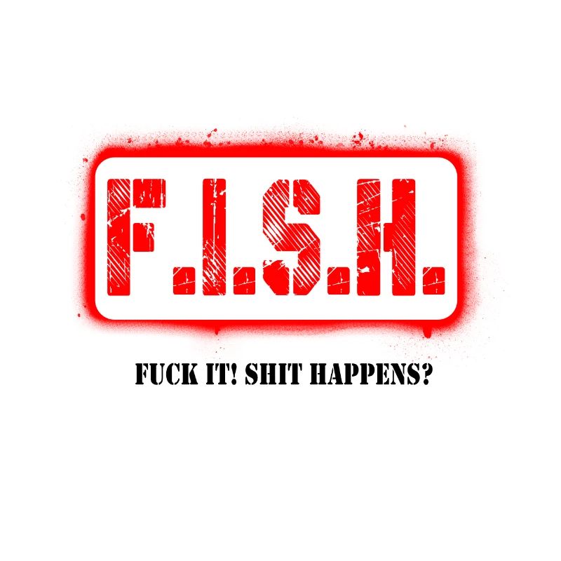 F I S H rot schwarz