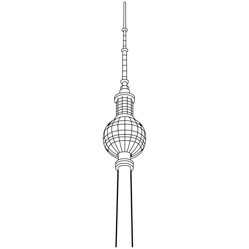 Berlin Tour de télévision Alexanderplatz