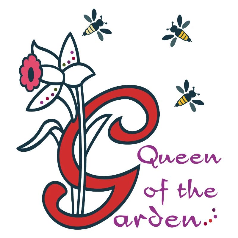 Garten, Initiale,Bienen