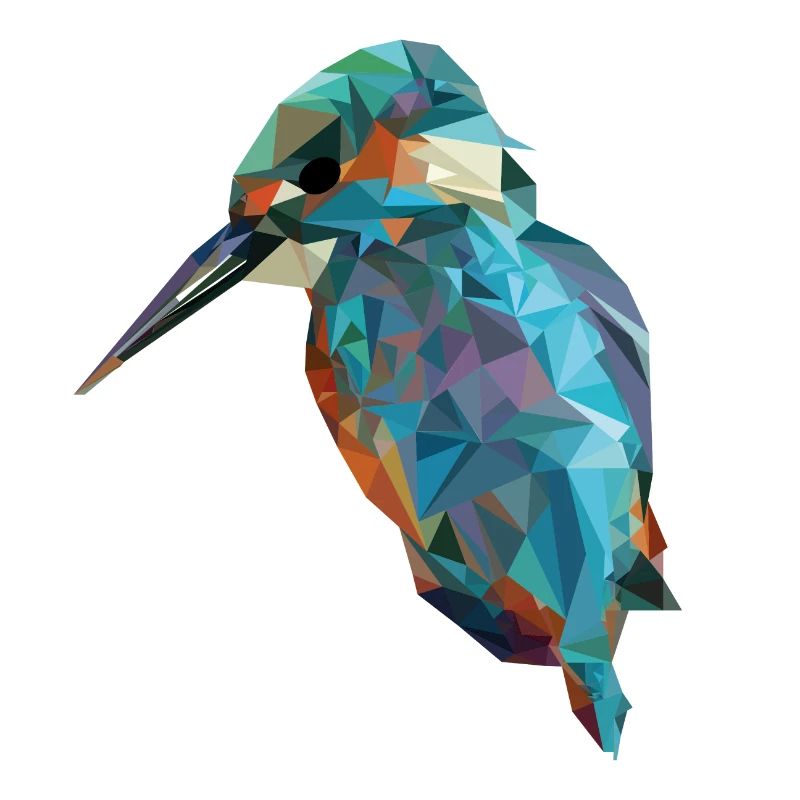 oiseau en triangles