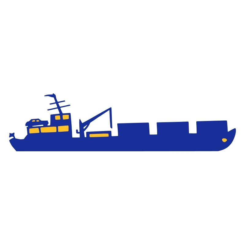 Boat cargo ship ship two-color