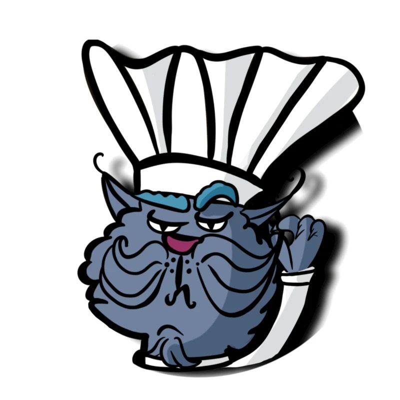 Blauer Katzenkoch