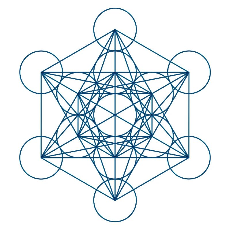 Metatron's Cube - blue