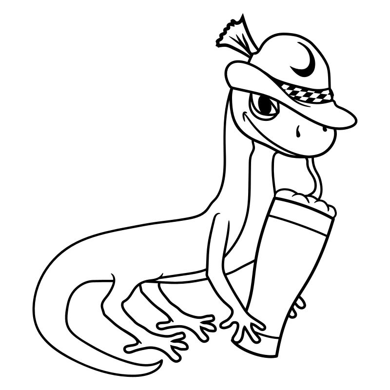 gecko eidechse bier bayern alkohol sau