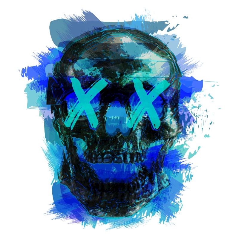 Blue Death (skull)