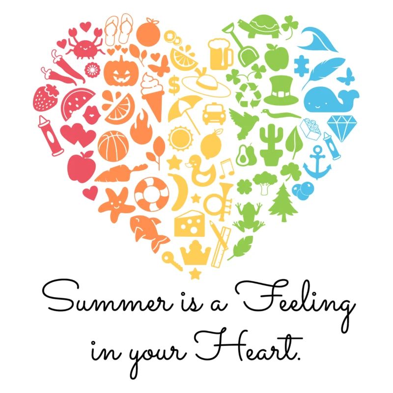 Summerfeeling - schwarzer Text