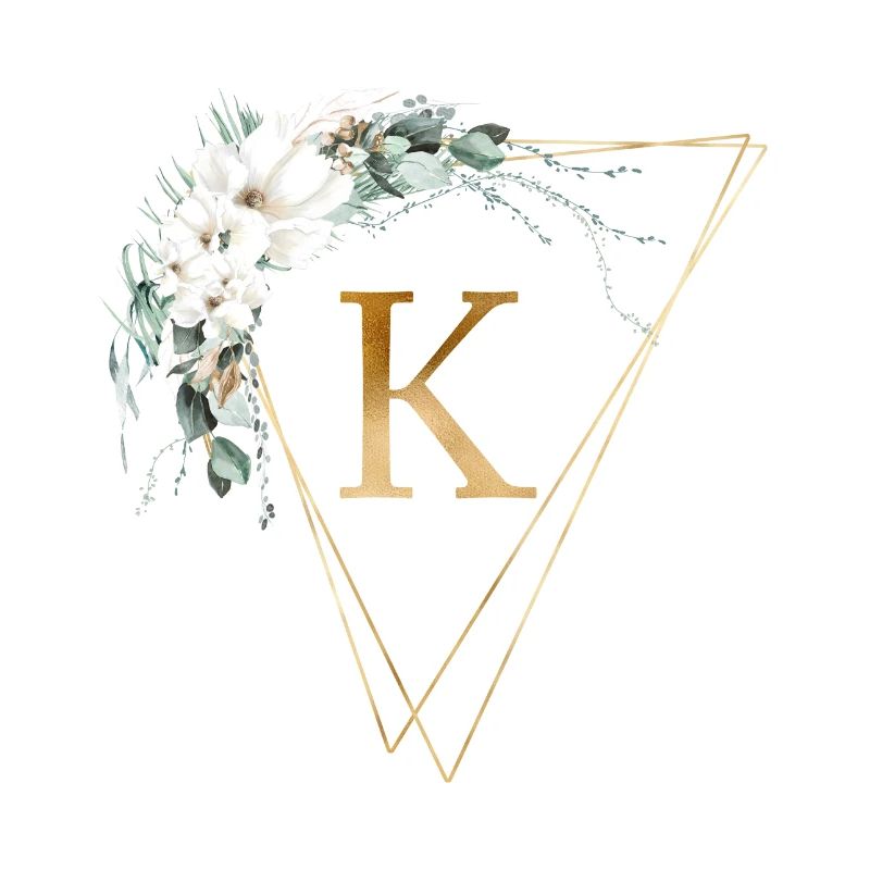 Customizable Monogram K