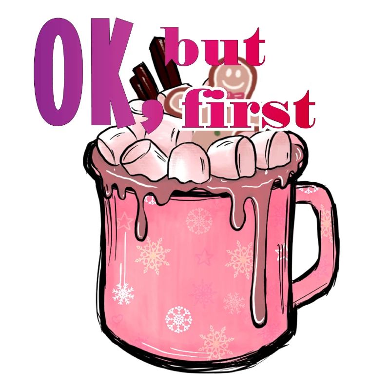 First hot chocolate cocoa xmas drink Schokolade