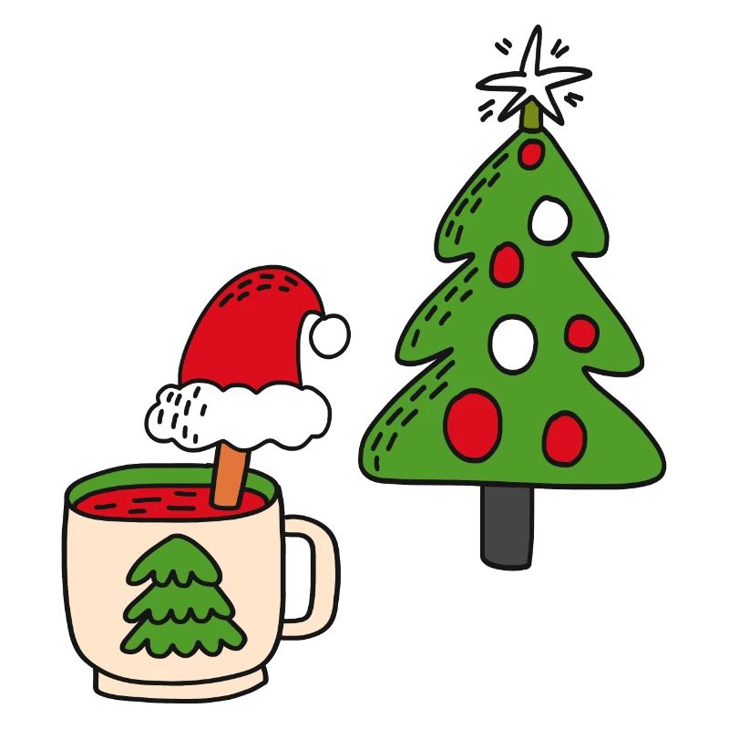 Arbre de Noël Vin chaud