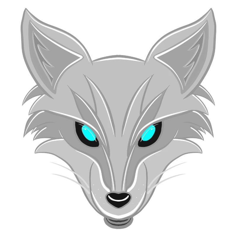 Silberfuchs - Elegantes Tierliebhaber Design