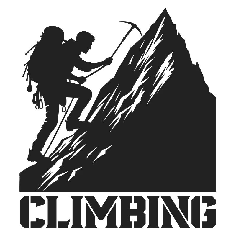 bergsteiger climbing