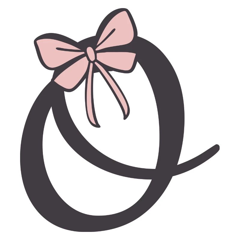 Anfangsbuchstabe O Schleifchen