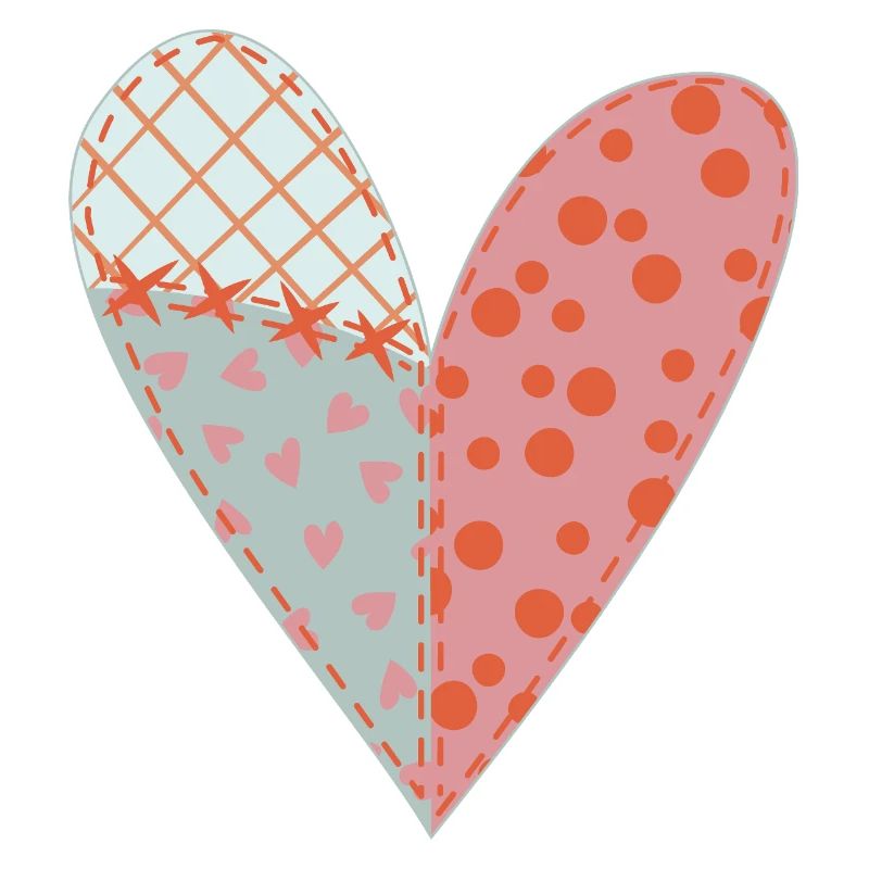 Patchwork Herz Nr. 11