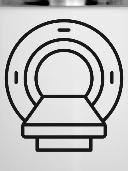 MRT-Scanner Medizinisches Linien-Symbol