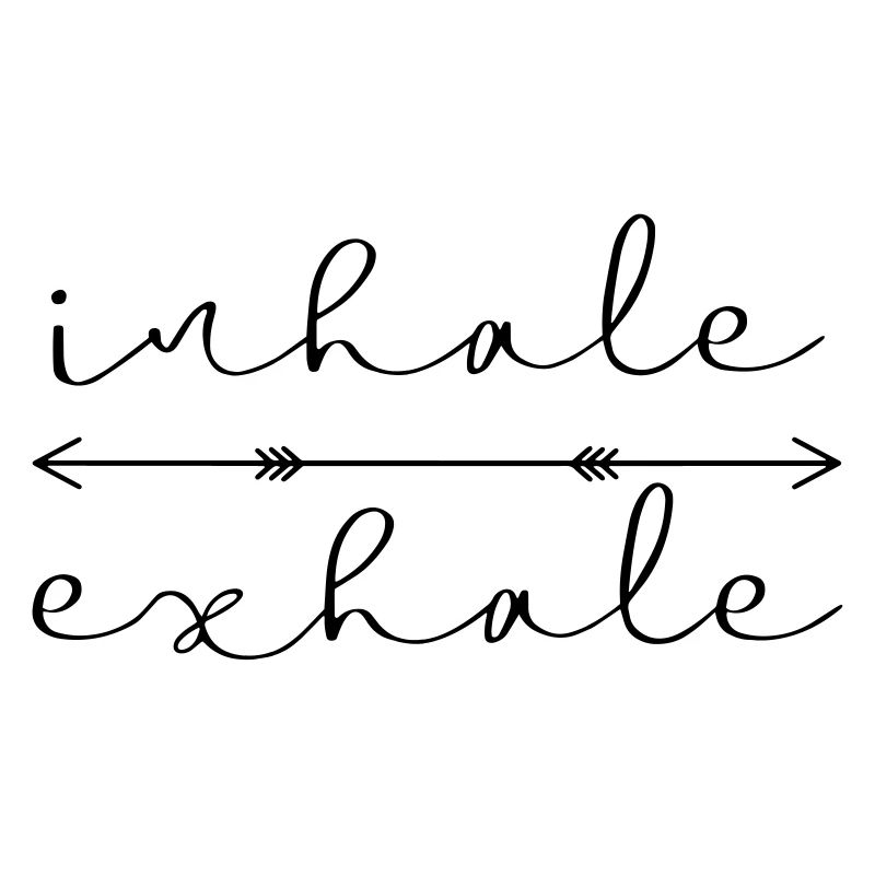 inhale exhale Yoga Meditation Geschenkidee