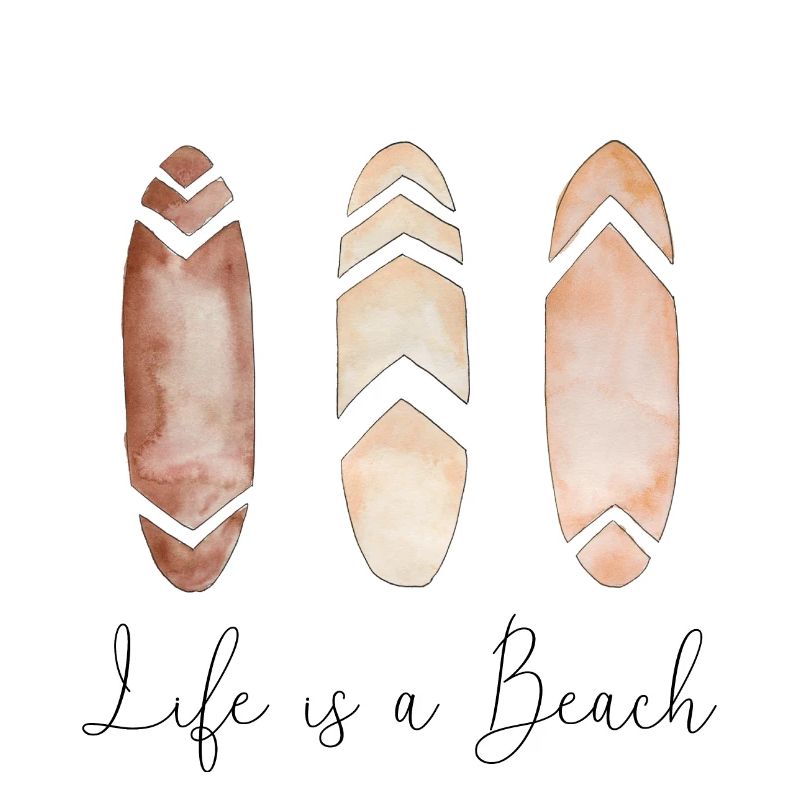 Life is a Beach | Surfboard Boho Style