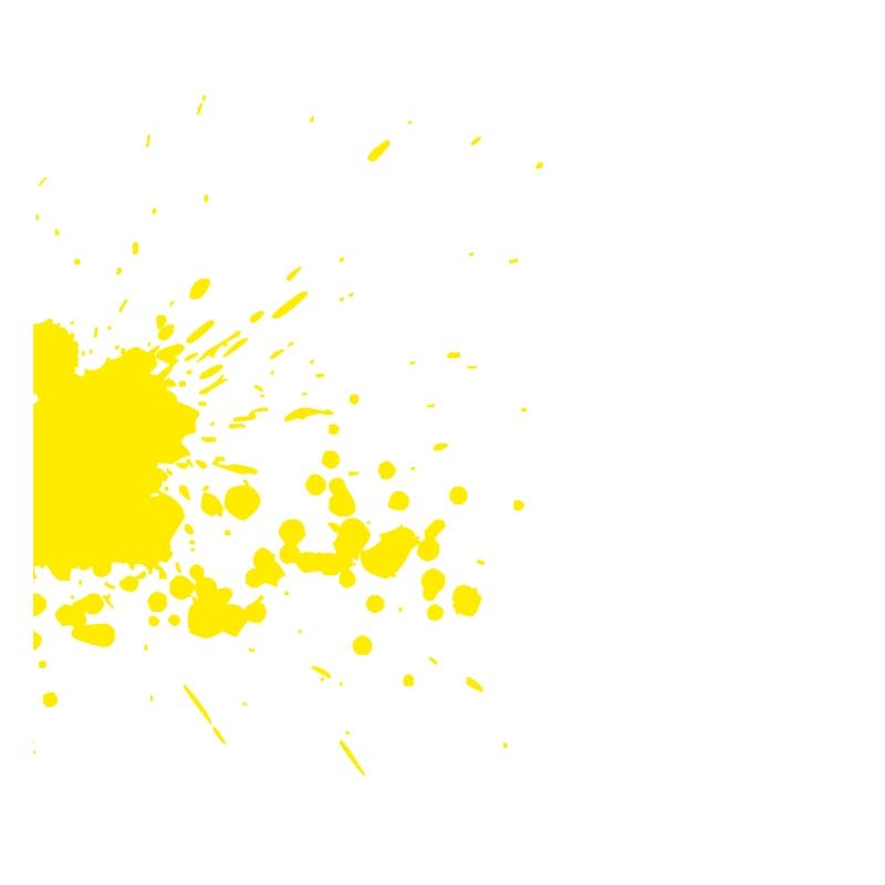 Une tache de couleur jaune comme art