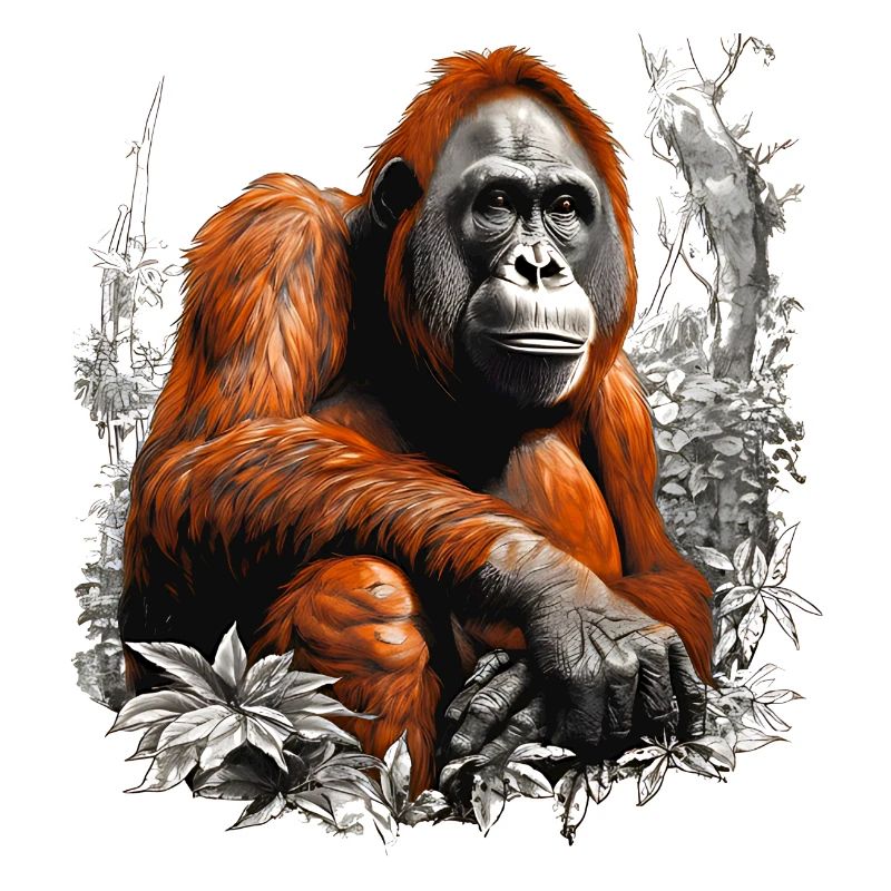 Les orangs-outans vivent à Bornéo et à Sumatra